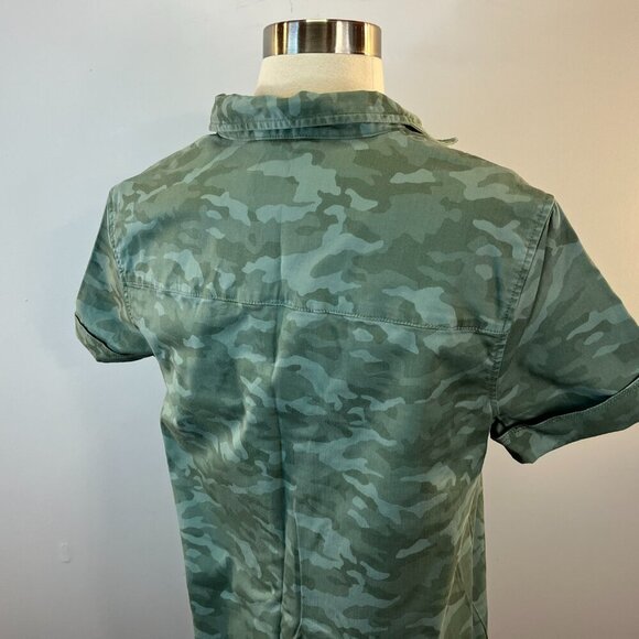 Vineyard Vines Women's Tonal Camo Margo Shirt Dress - Size 8 - Picture 5 of 7